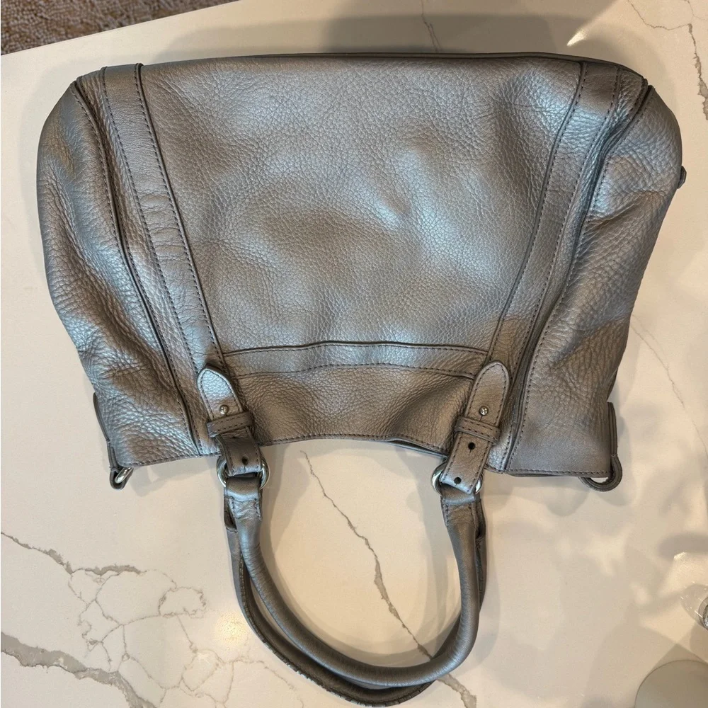 Cole Haan Pebble Leather Shoulder Bag in Grey